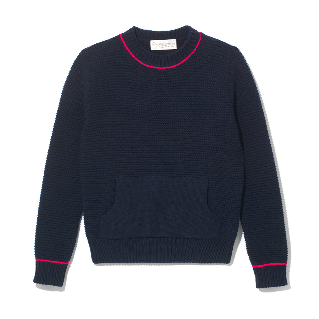 Sporty Saturday Sweater - Navy