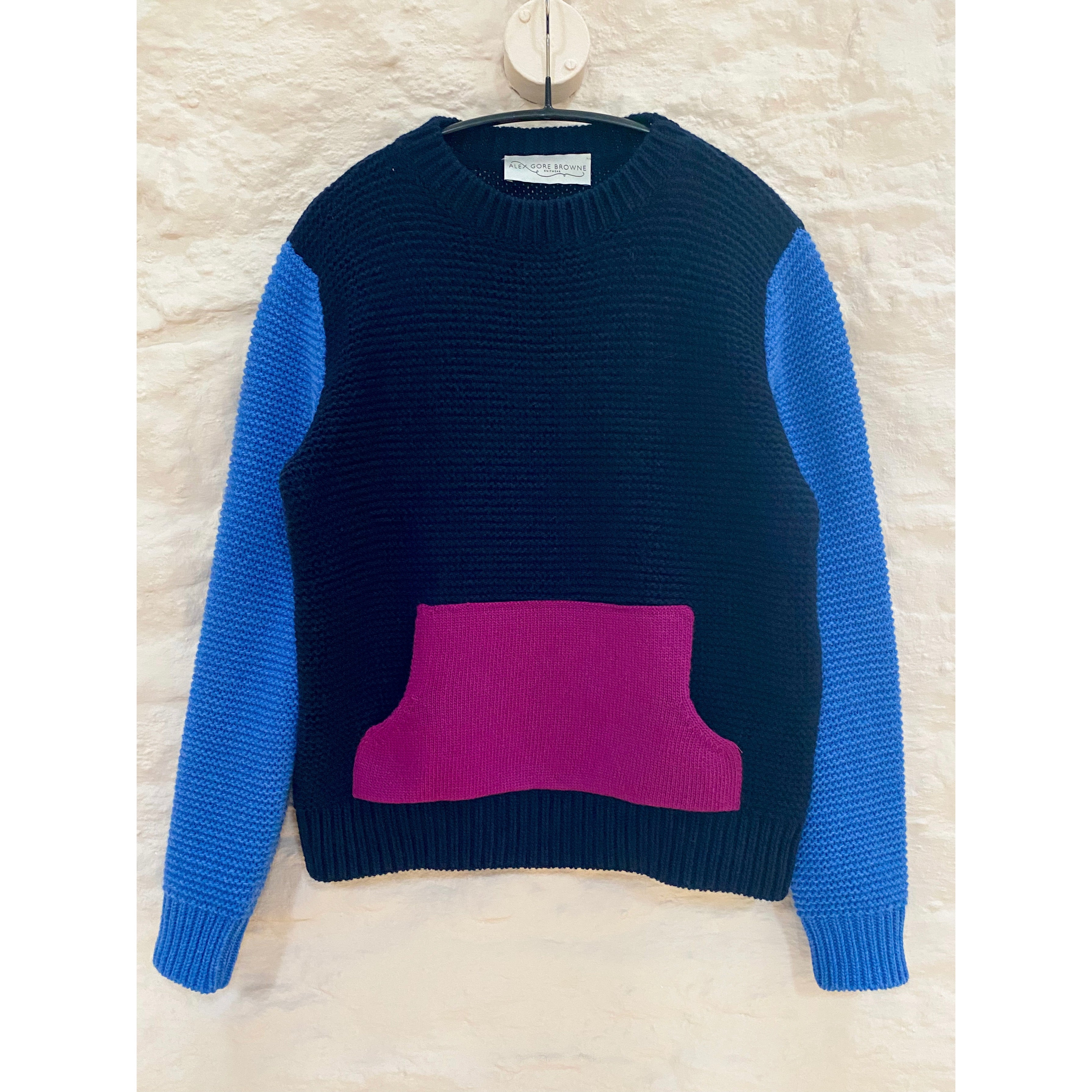 Saturday Sweater - Navy/Cornflower/Cerise