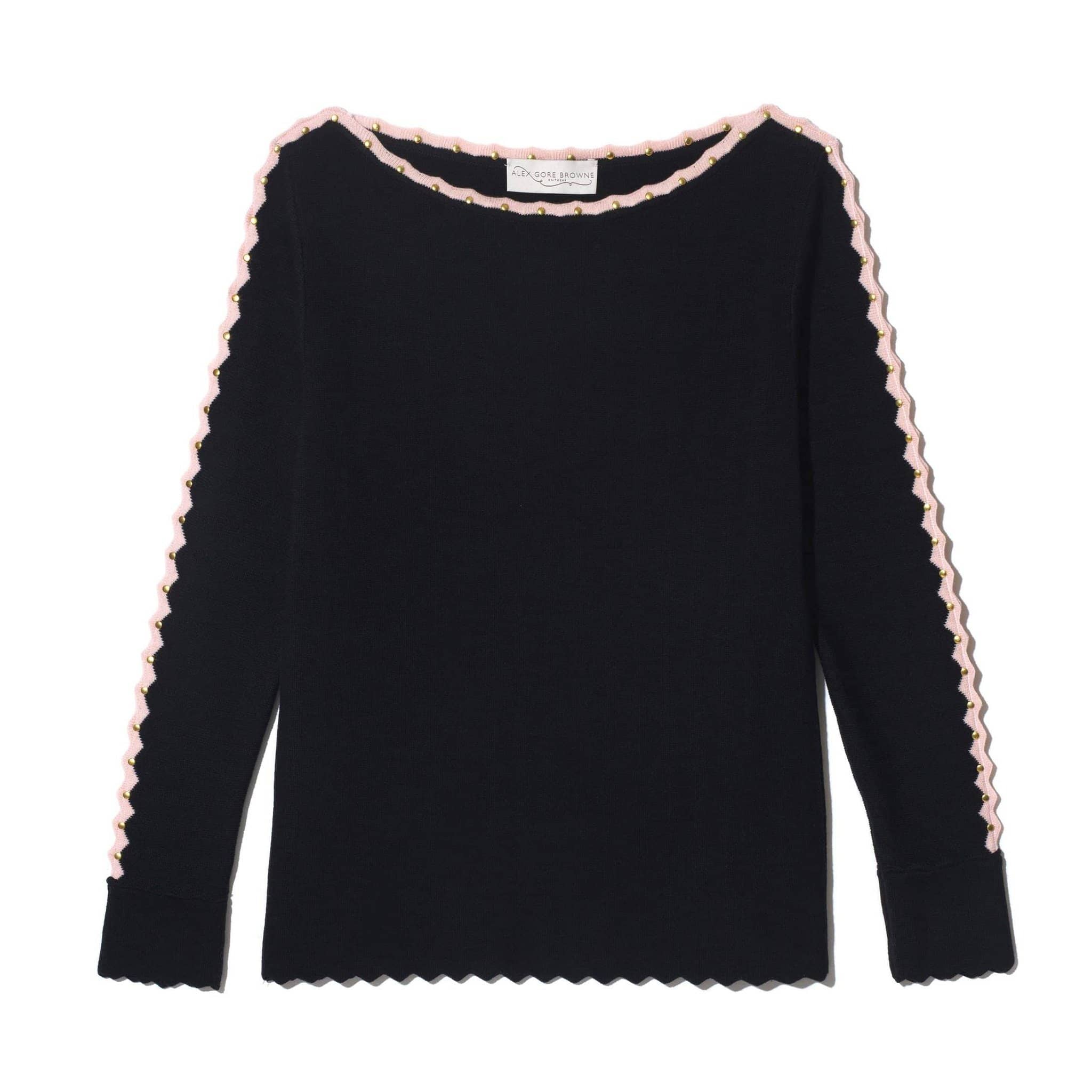 Black/Pink Two-Tone Stud Sleeve Savannah