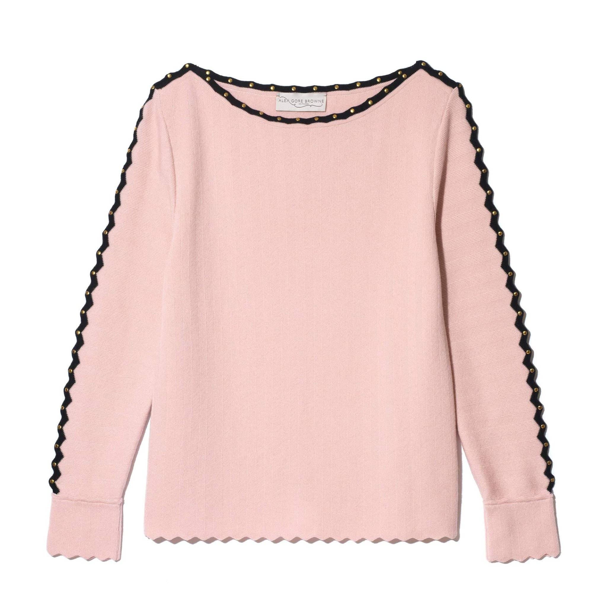 Pink/Black Two-Tone Stud Sleeve Savannah