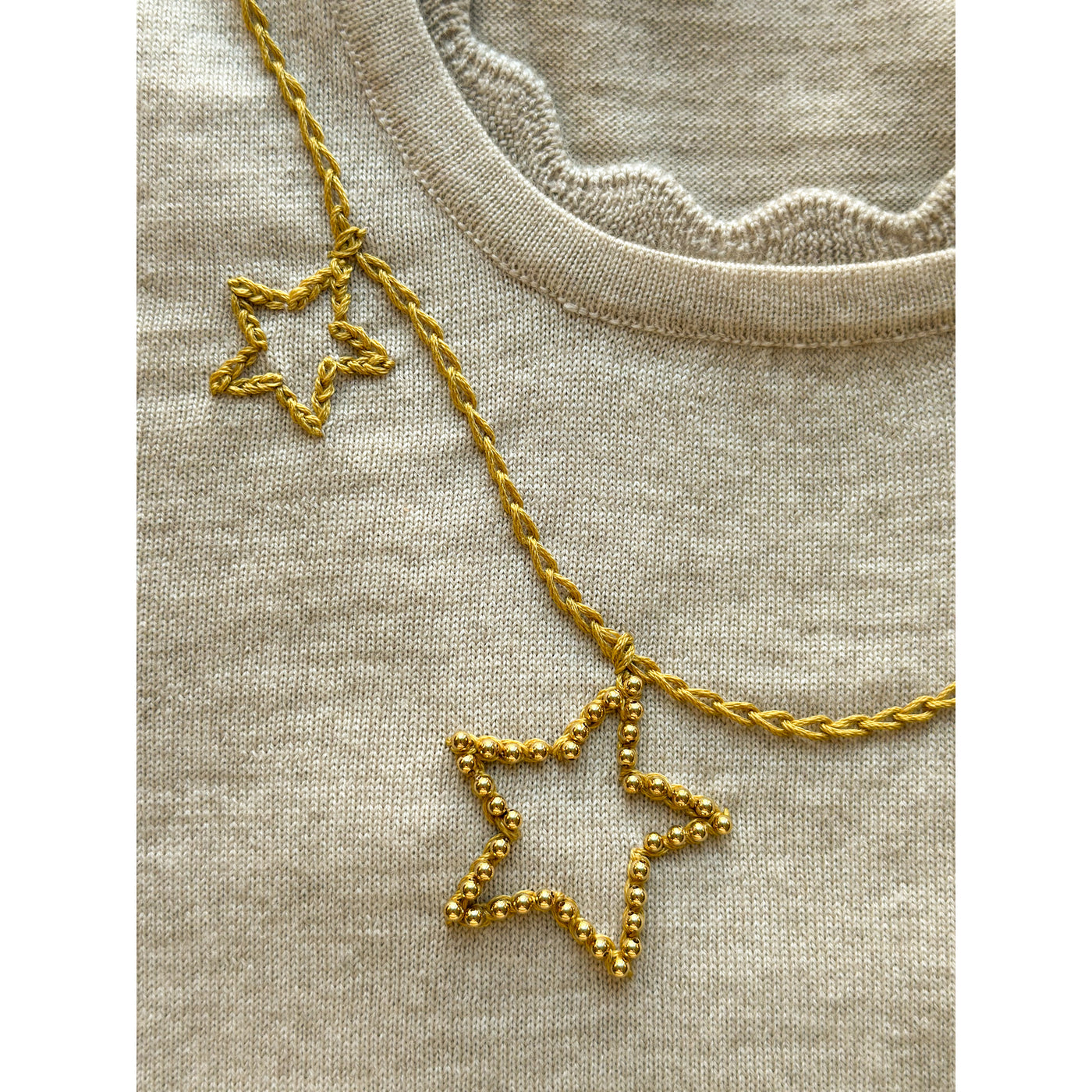 Lucky Stars Sweater - Beige