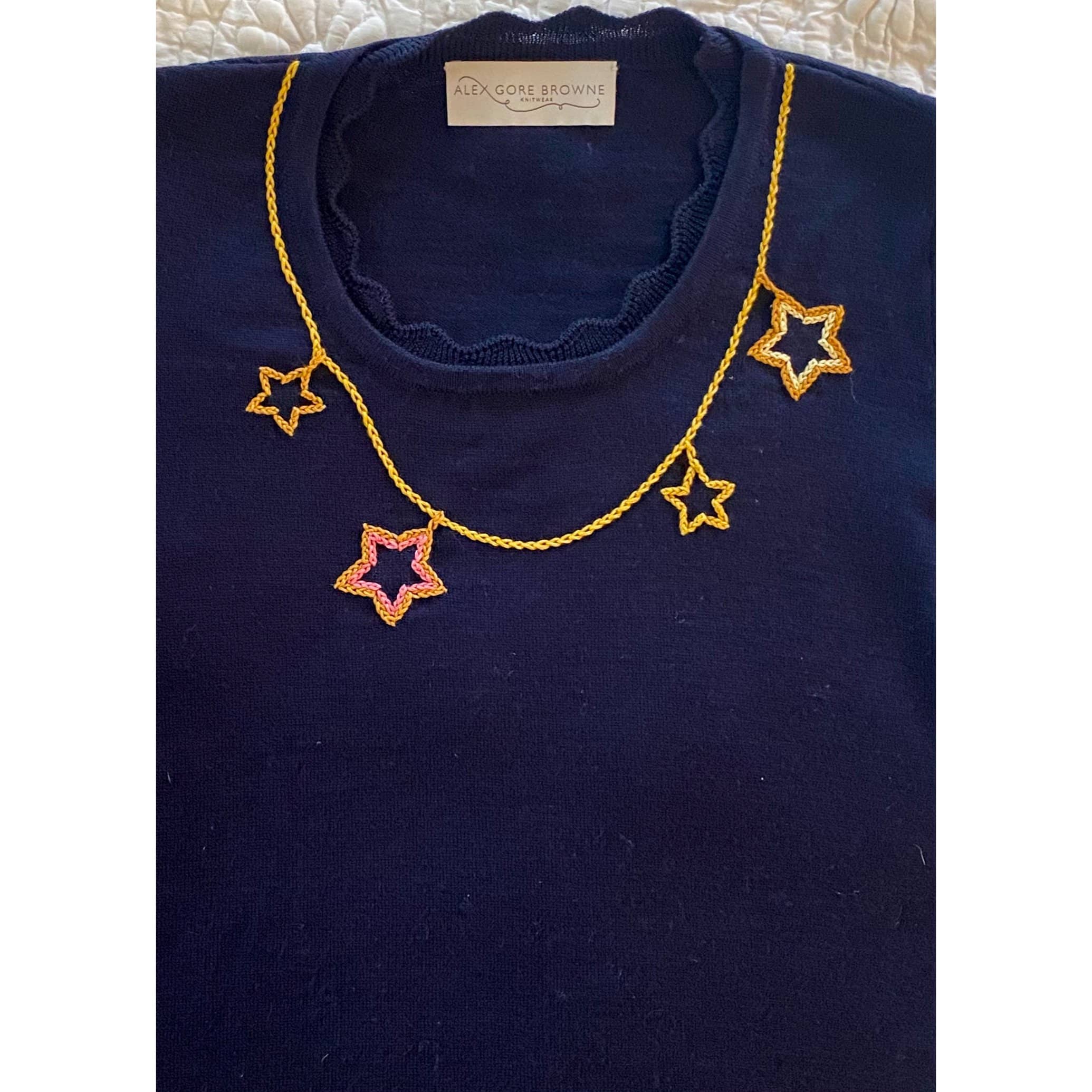 Lucky Stars Sweater - Navy