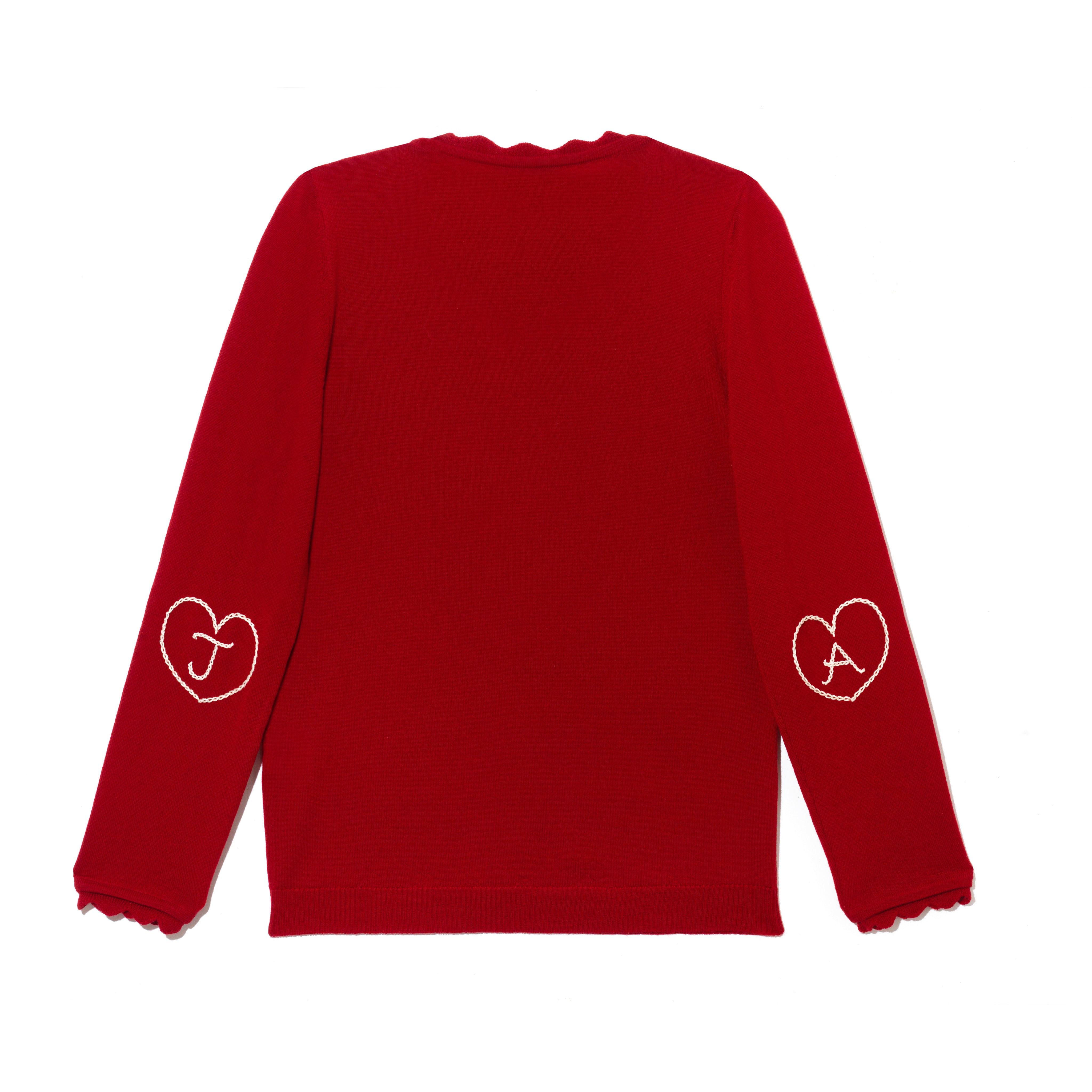 Heart Elbow Patch Sweater